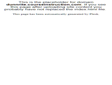 Tablet Screenshot of dunnrite.courseinstruction.com